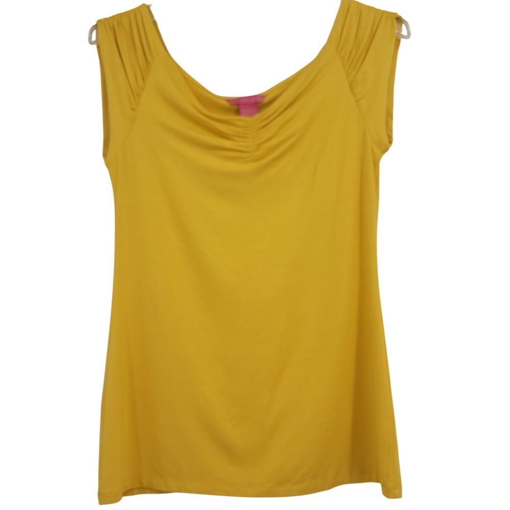 Sunny Leigh Vintage Retro Womens Sleeveless Cowl Neck Top Sz S Festival Boho Y2K